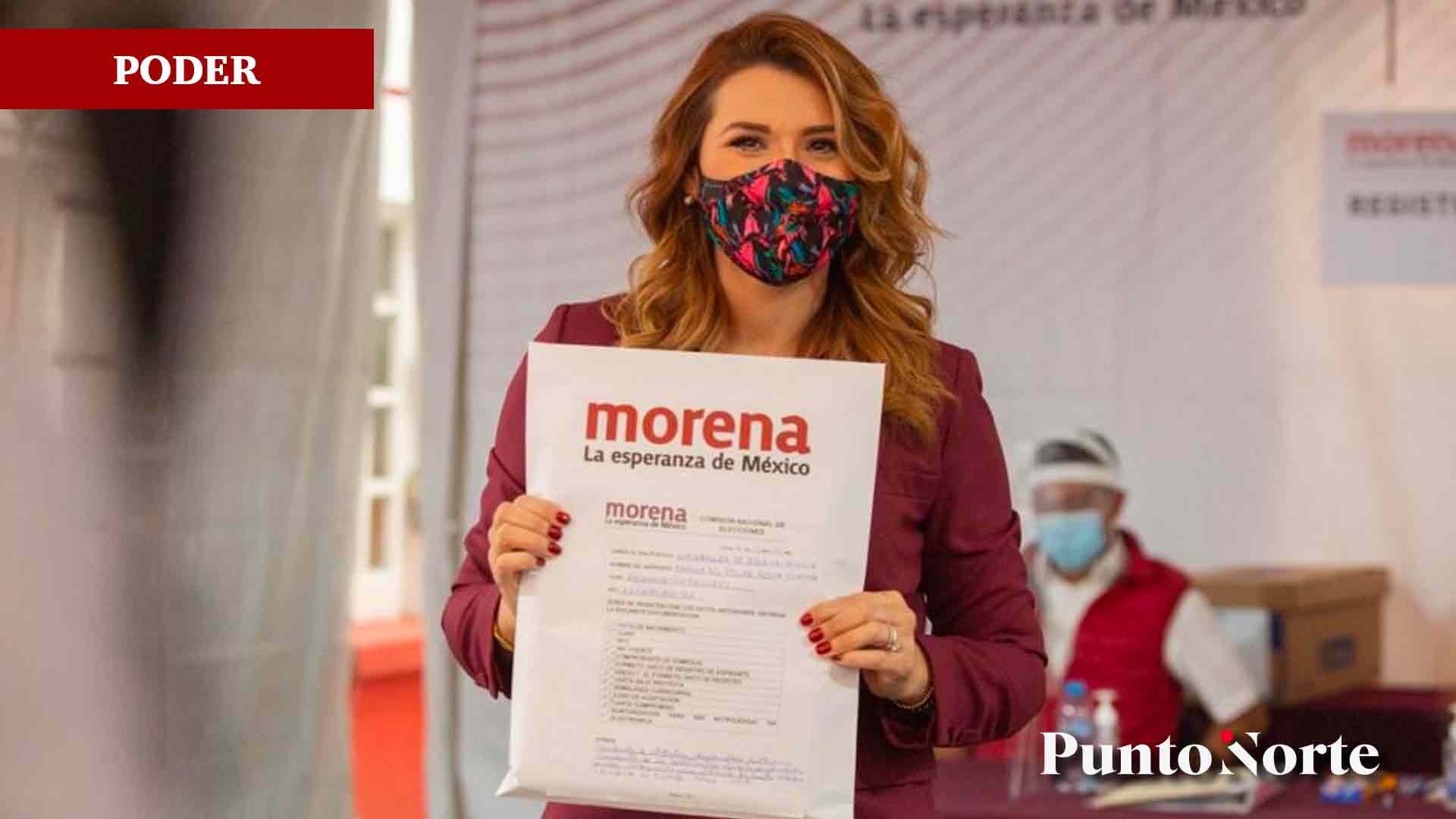 Baja California tiene aroma de mujer, dice Marina al registrarse en Morena  - Punto Norte